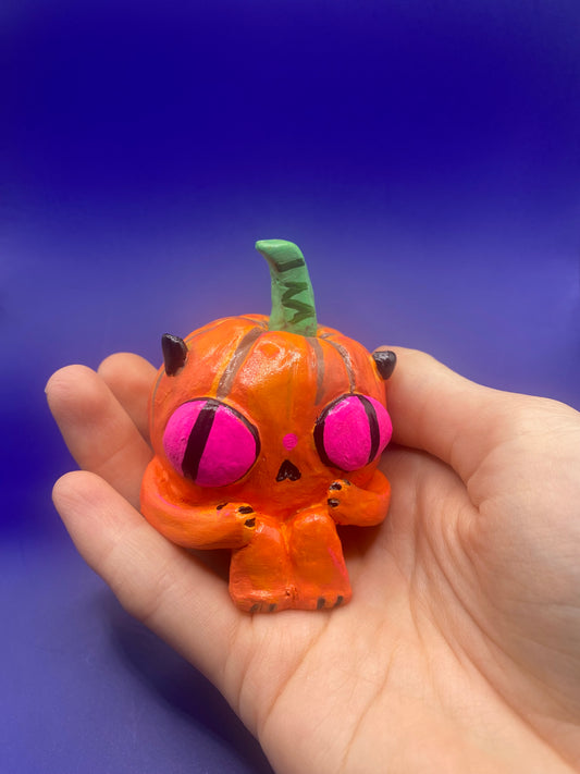 Pipkin the Pumpkin Art Figure Sculpture