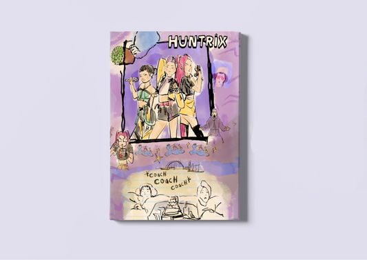 HUNTRIX K-Pop Demon Hunters Doodle Art Print