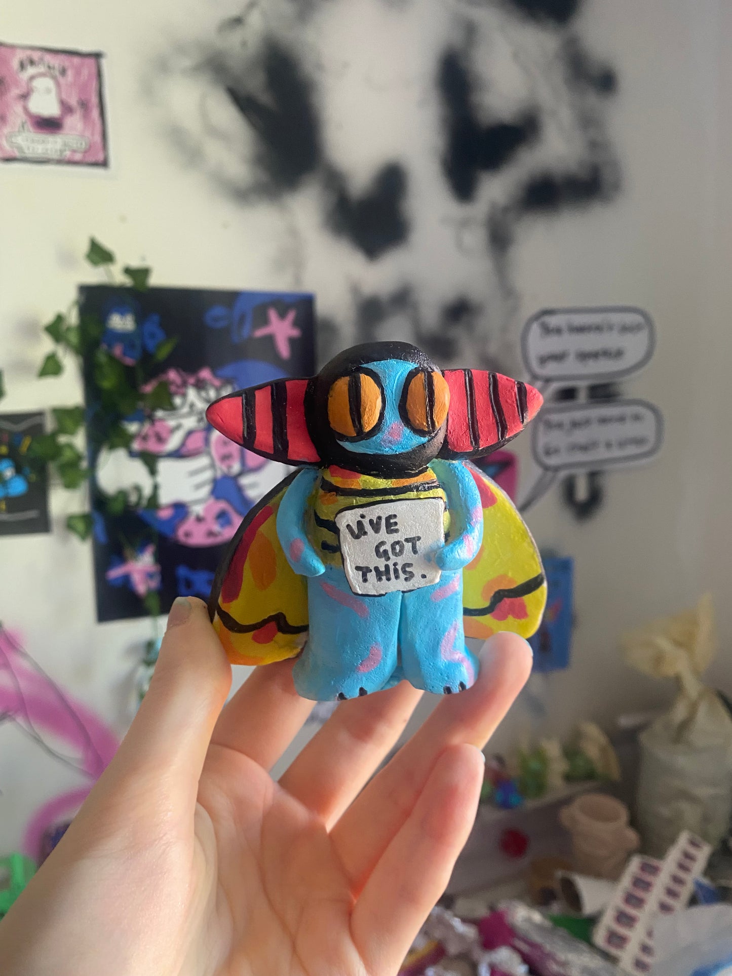 Odd Mothman Toy Art Figurine