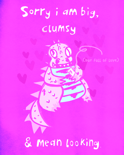 LOVEZILLA Greeting Card