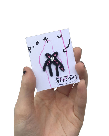 Harty moth Creature Enamel Pin