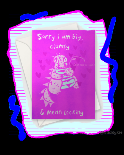 LOVEZILLA Greeting Card