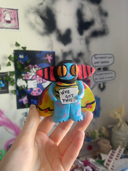 Odd Mothman Toy Art Figurine (Made 2 order)