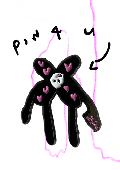 Harty moth Creature Enamel Pin